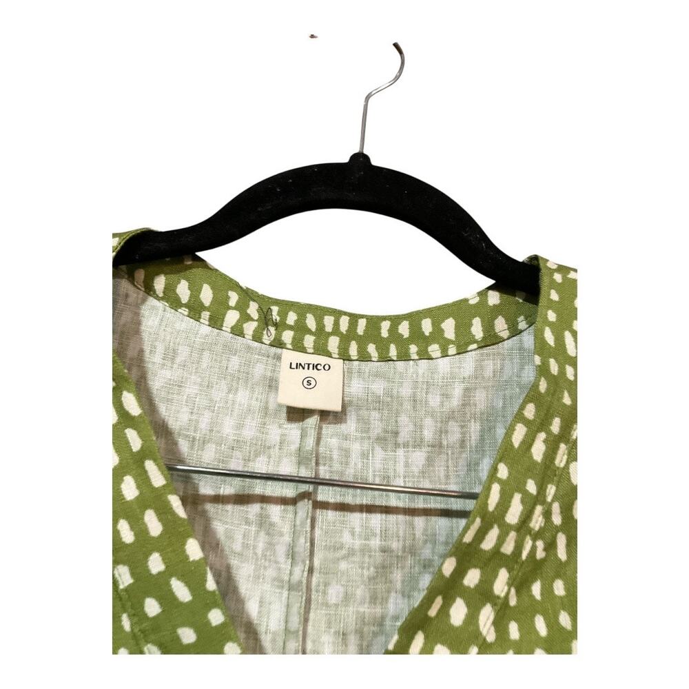 Lintico Dress Woman Small Midi 100% Linen - Picture 3 of 5